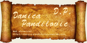 Danica Pandilović vizit kartica